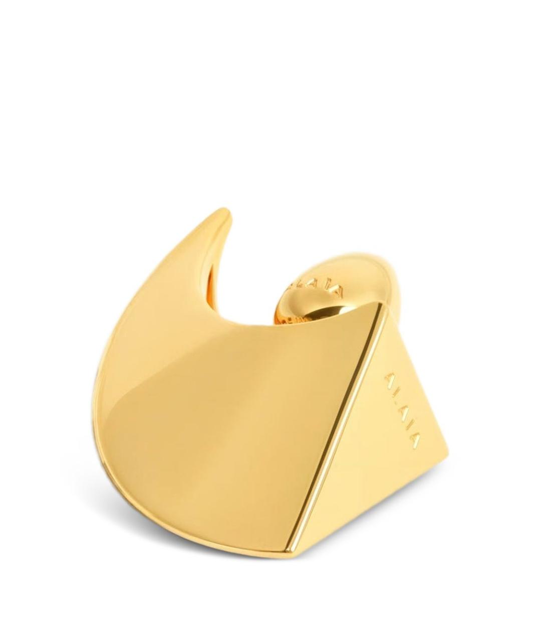 ALAIA Золотые металлические серьги, фото 2