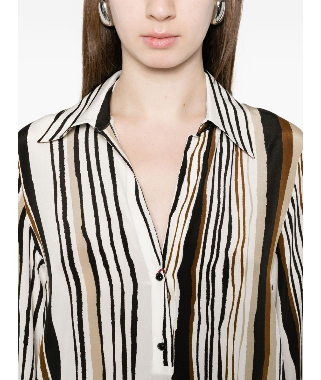 MAX MARA Мульти шелковое повседневное платье, фото 5