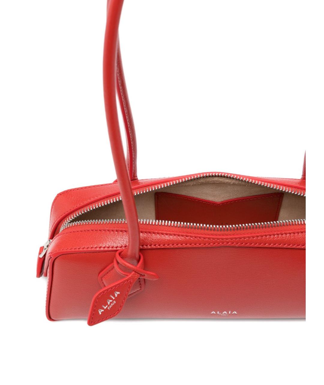 ALAIA Красная кожаная сумка тоут, фото 2