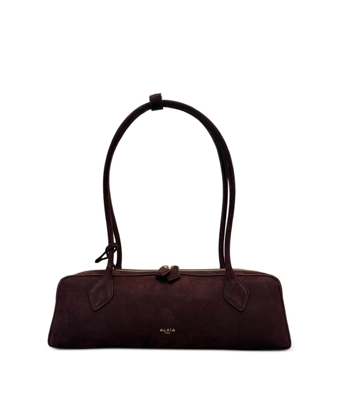 ALAIA Бордовая кожаная сумка через плечо, фото 1