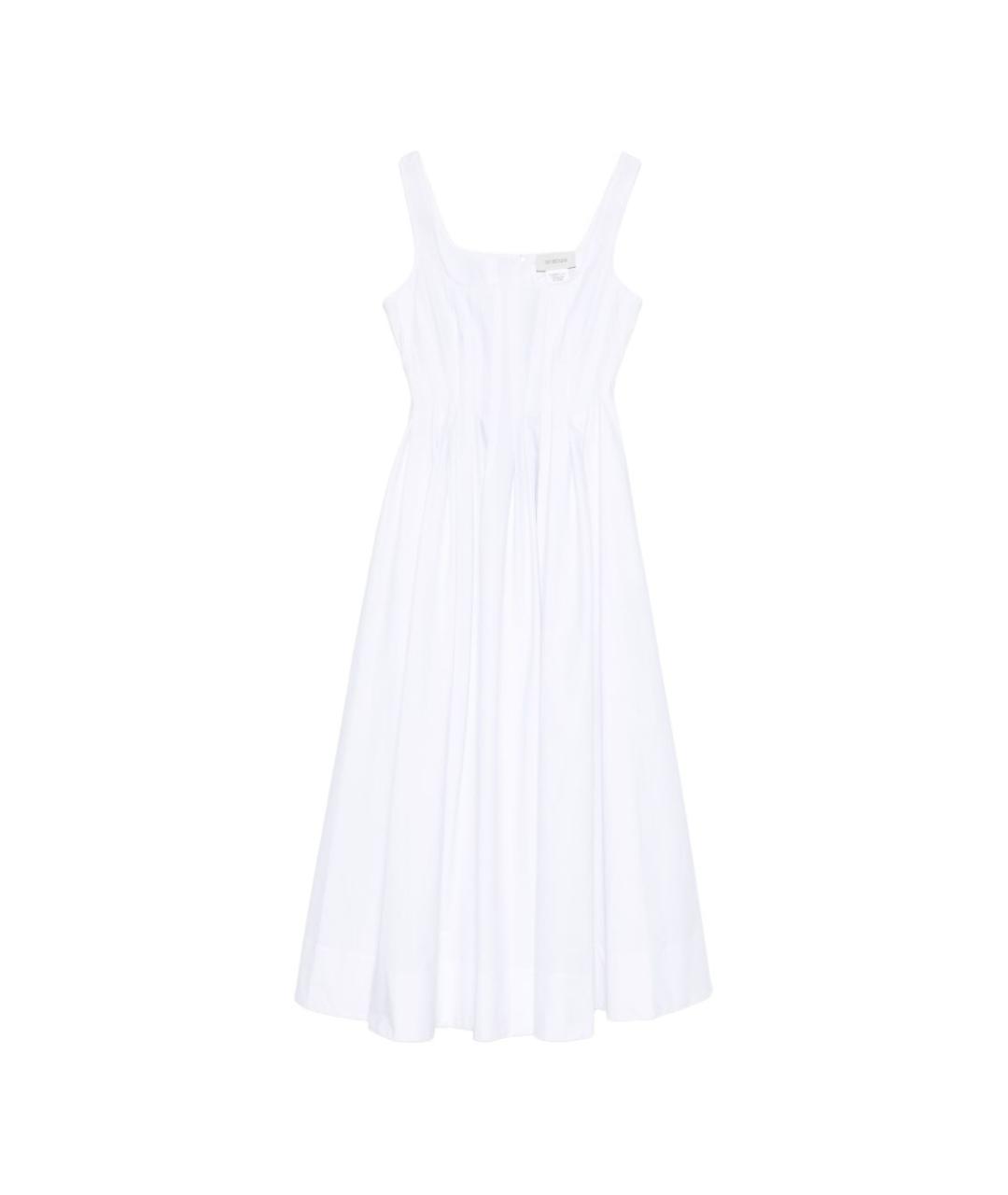 SPORTMAX Белое хлопковое повседневное платье, фото 1