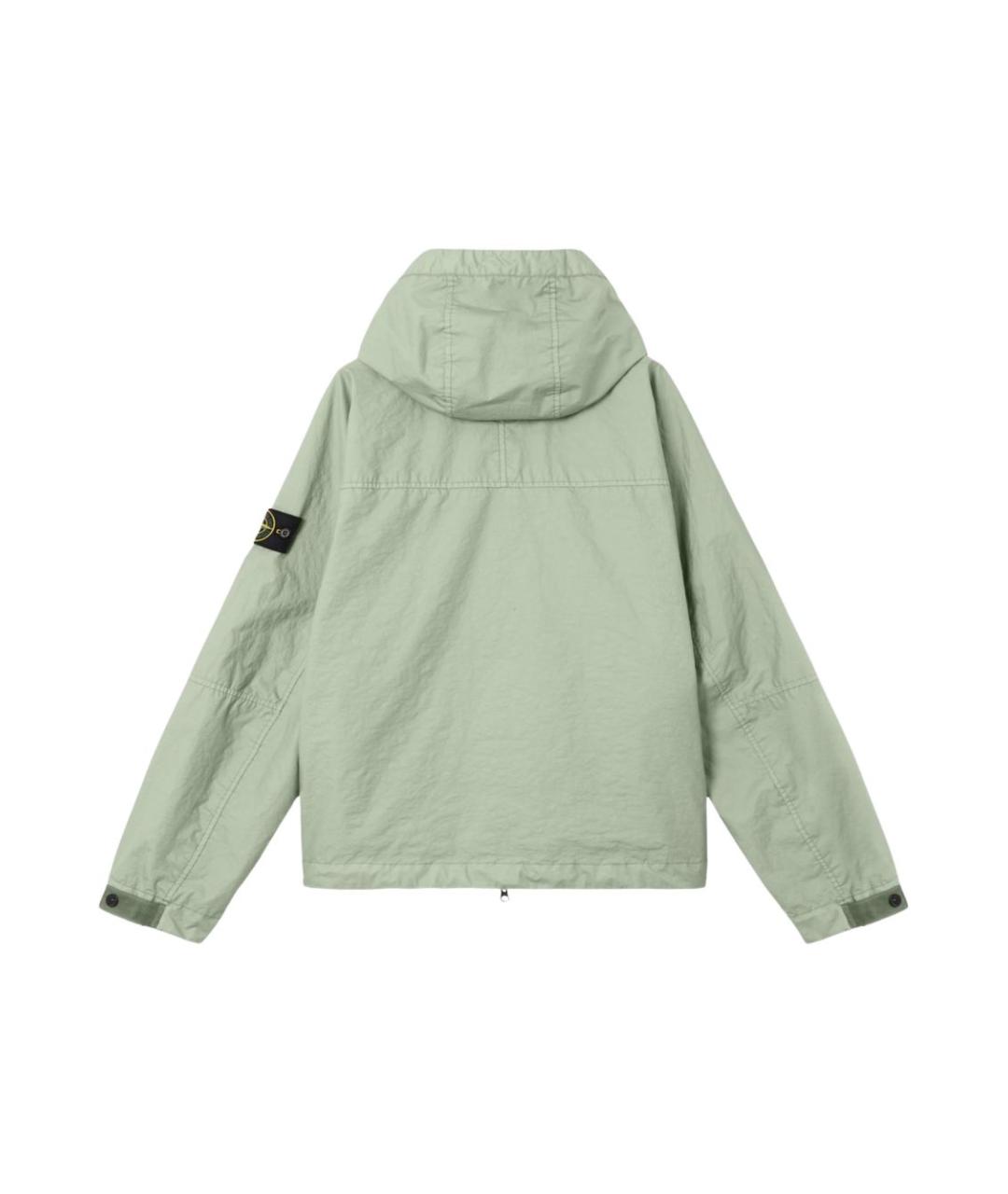 STONE ISLAND Зеленая полиамидовая куртка, фото 2