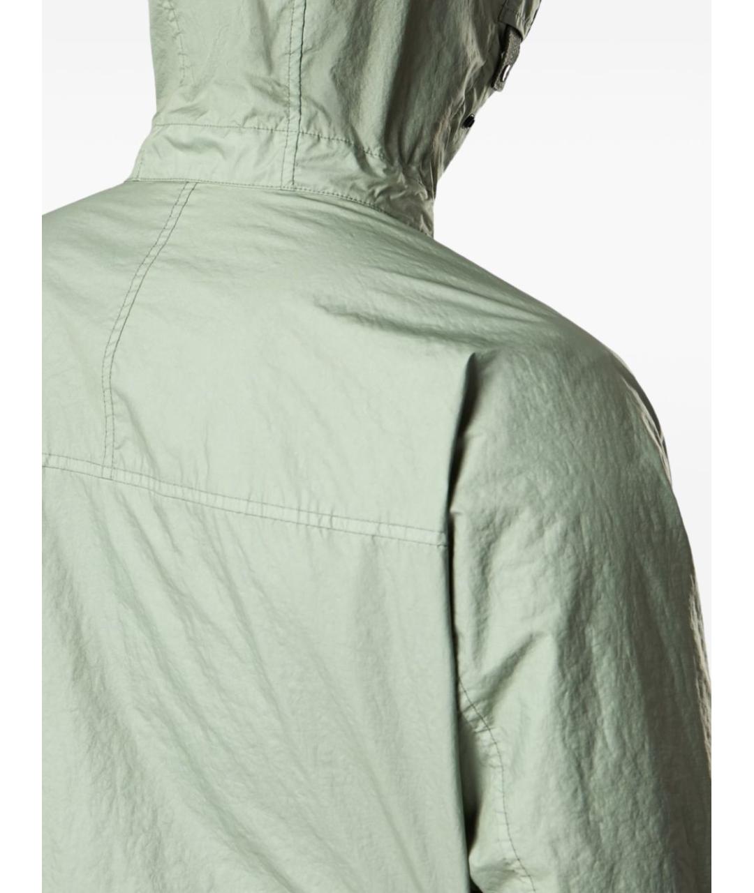 STONE ISLAND Зеленая полиамидовая куртка, фото 4