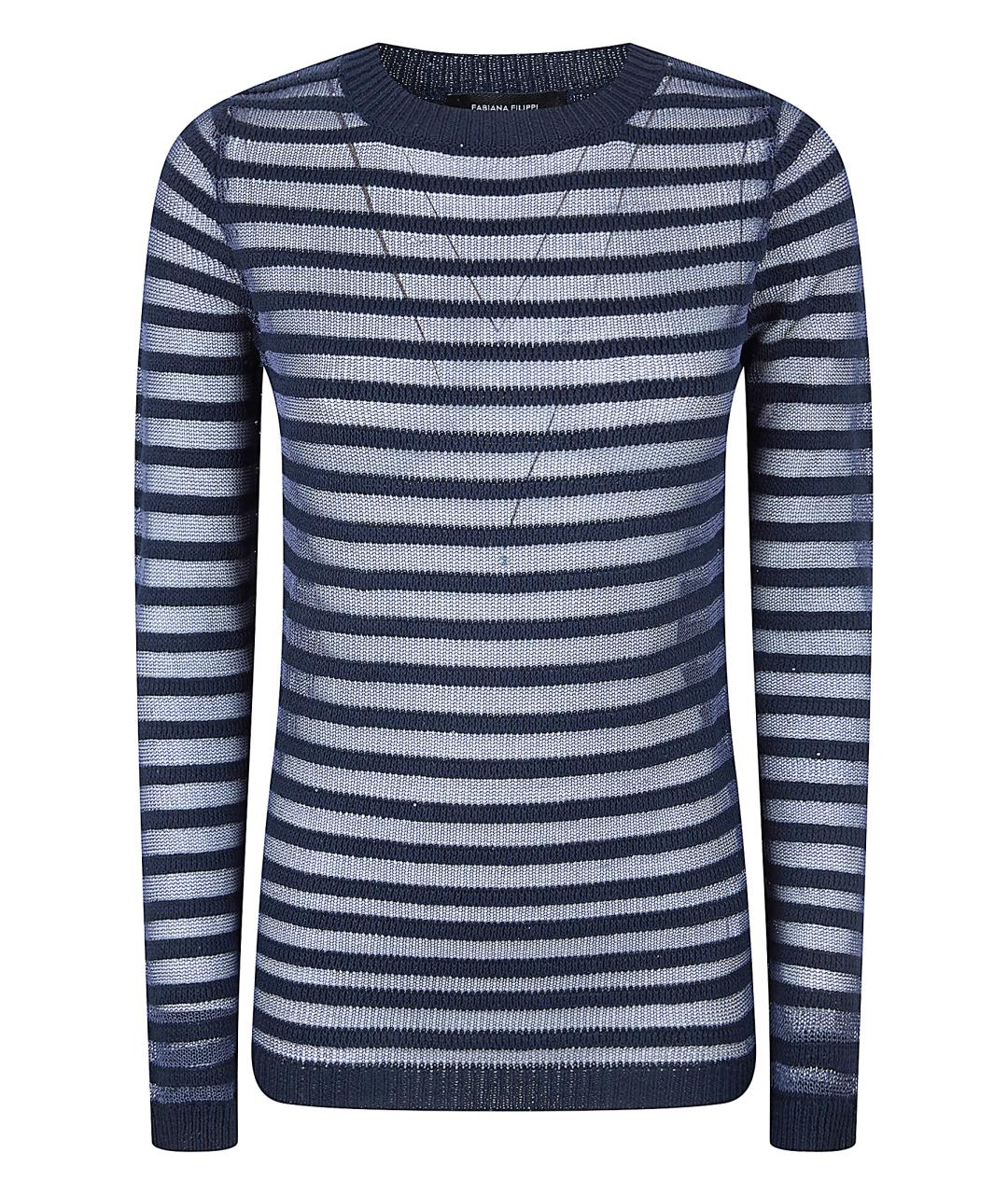 FABIANA FILIPPI Синий хлопковый джемпер / свитер, фото 1