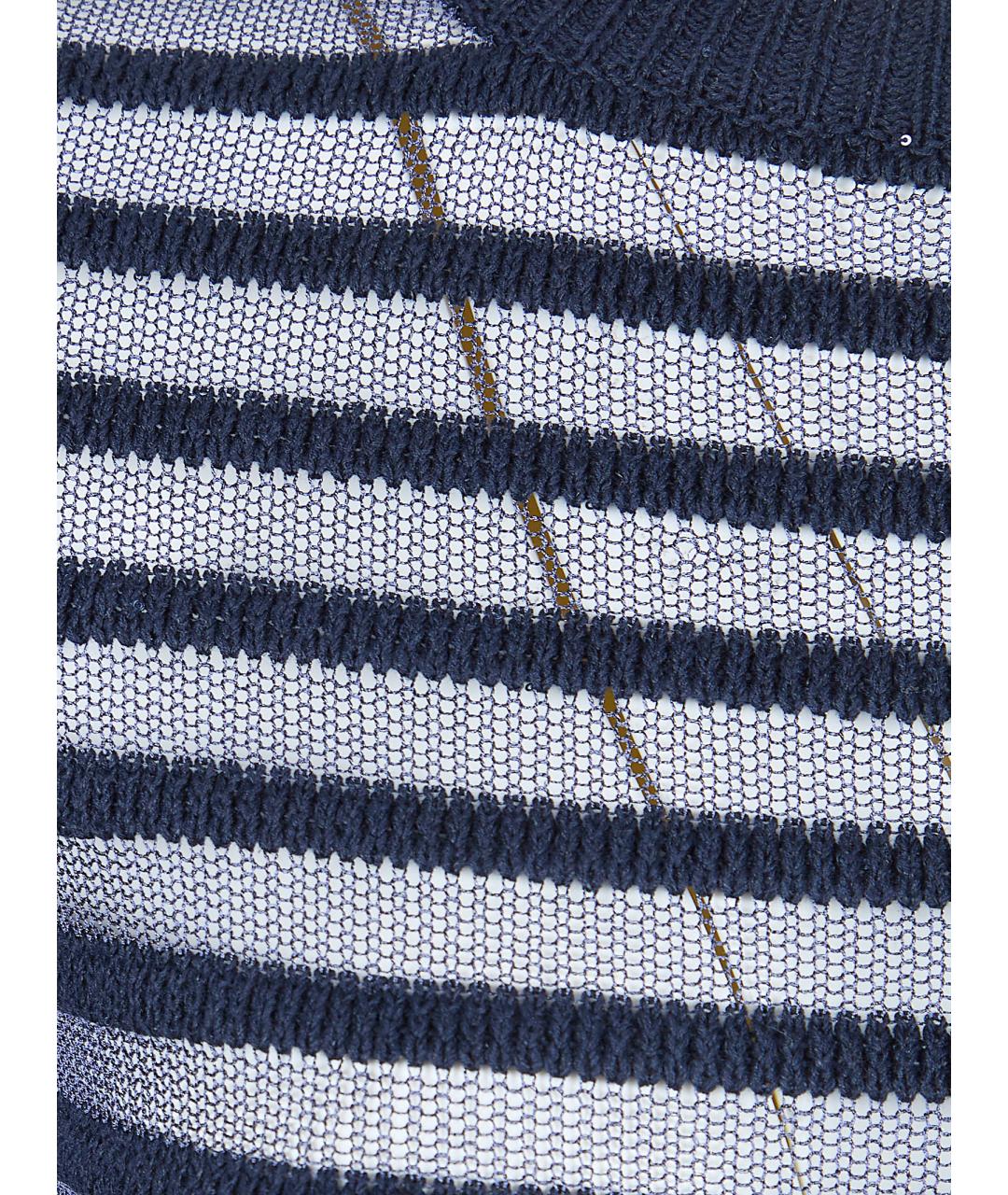 FABIANA FILIPPI Синий хлопковый джемпер / свитер, фото 3