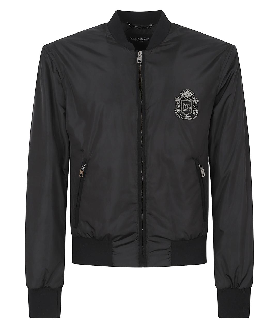 DOLCE&GABBANA Черная полиамидовая куртка, фото 1