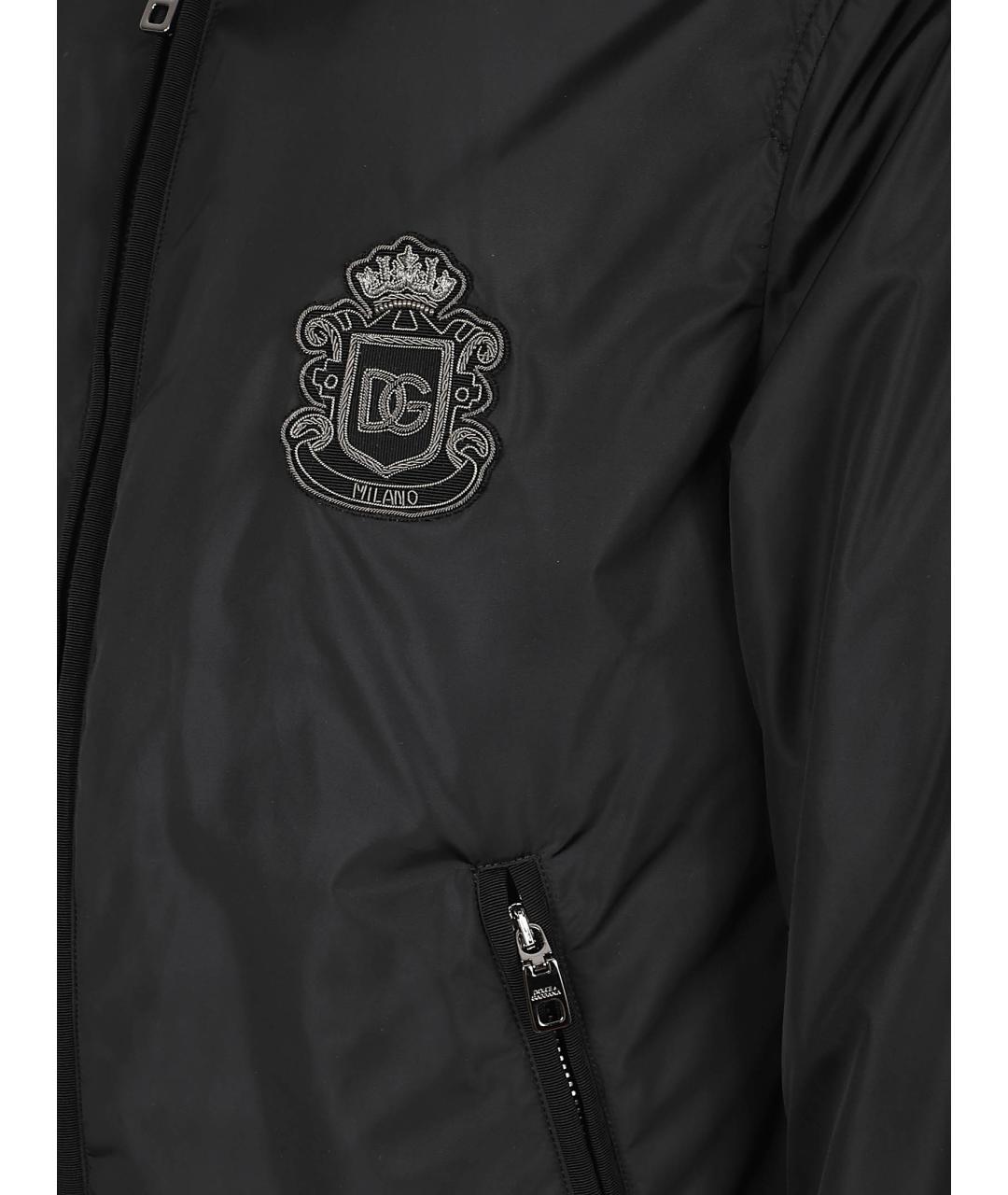 DOLCE&GABBANA Черная полиамидовая куртка, фото 2