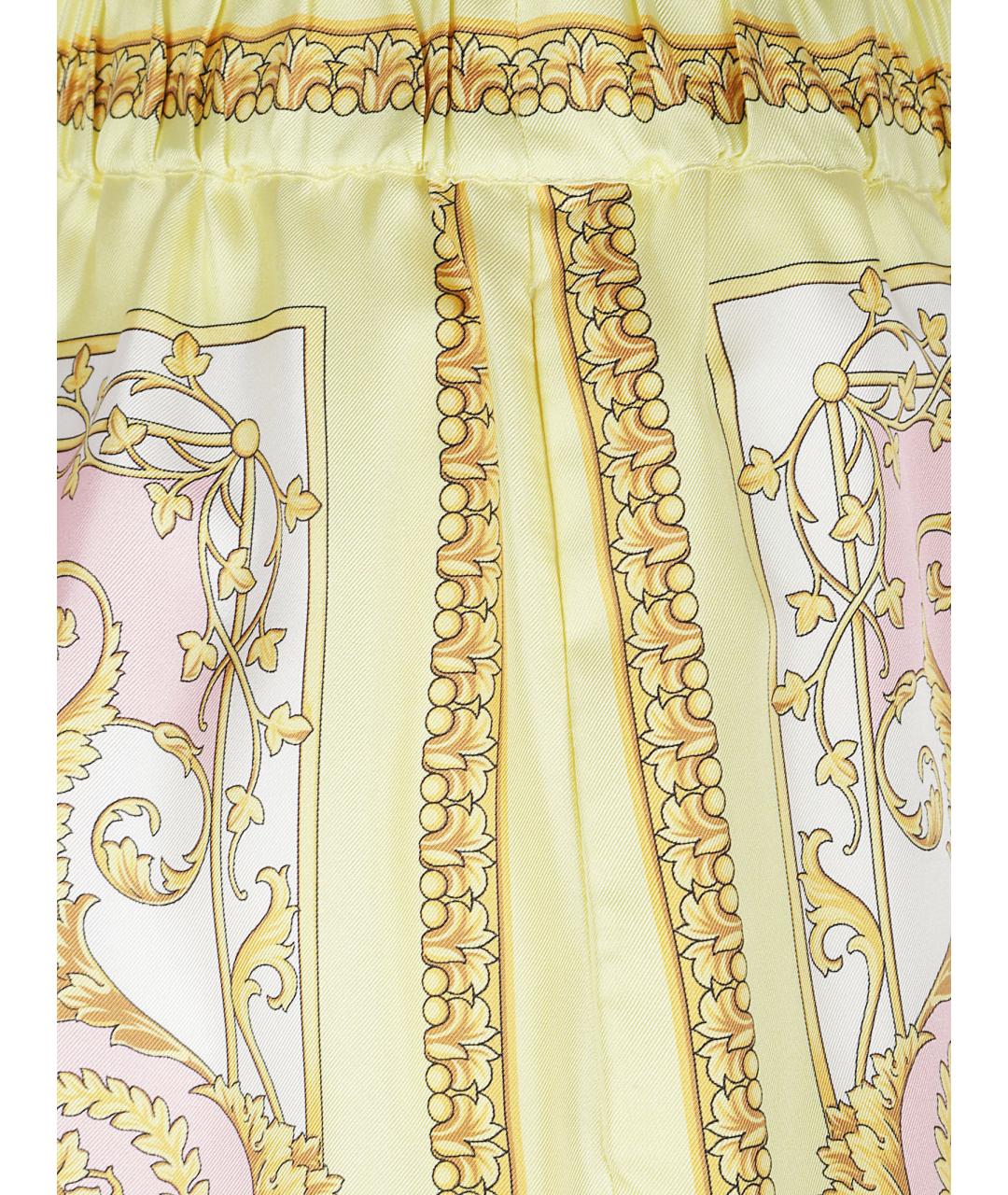 VERSACE Мульти шелковые шорты, фото 2