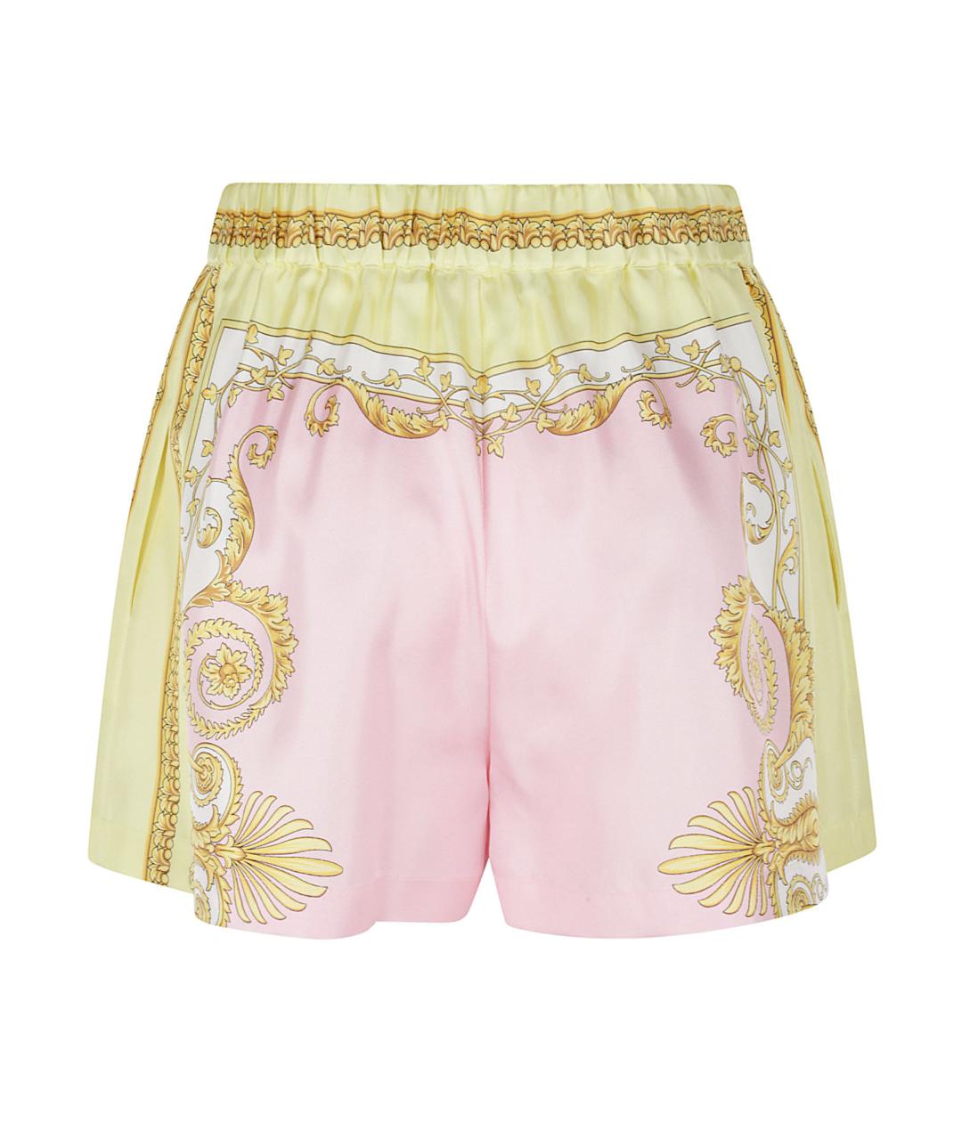 VERSACE Мульти шелковые шорты, фото 3