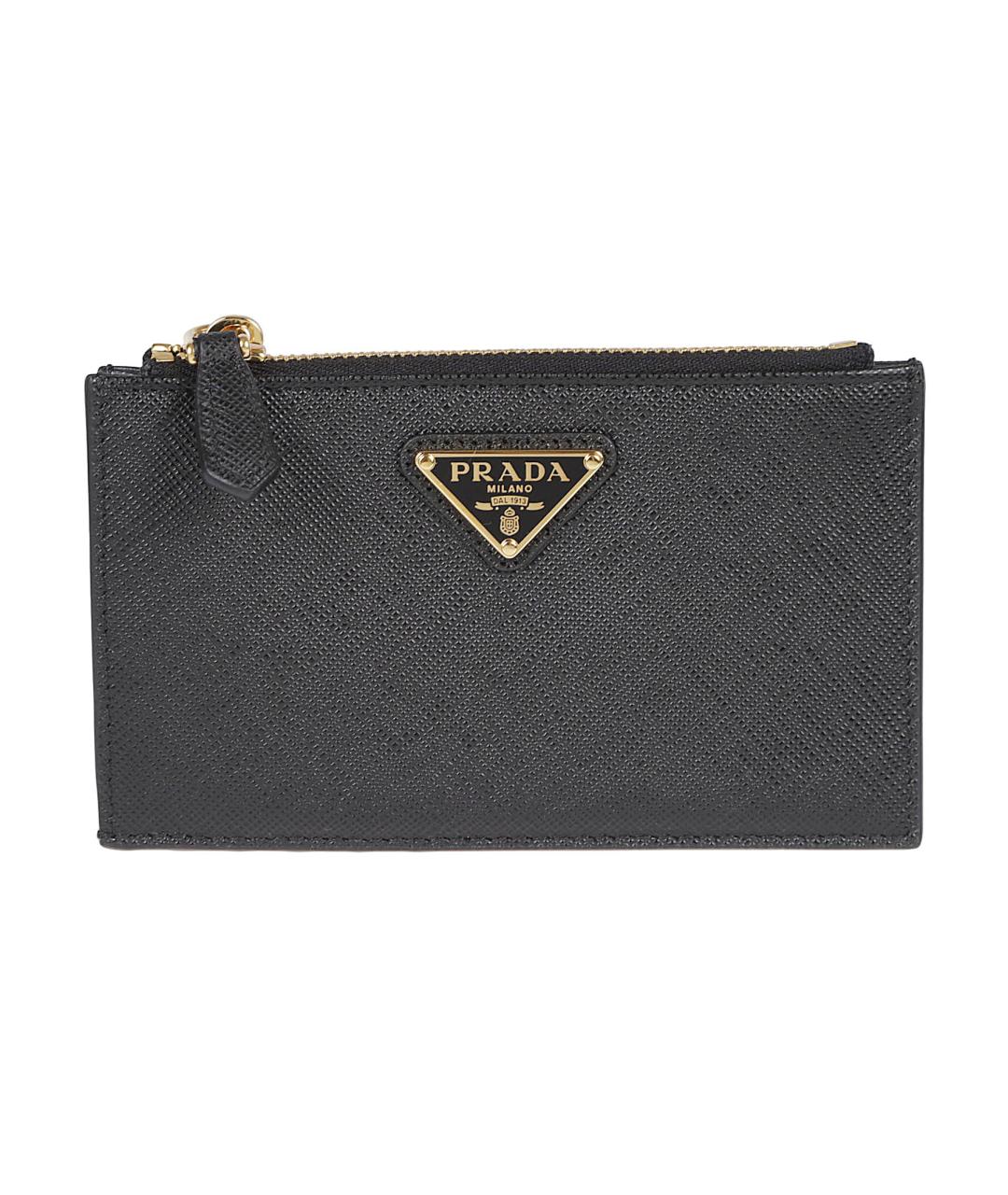 PRADA Черный кожаный кошелек, фото 1