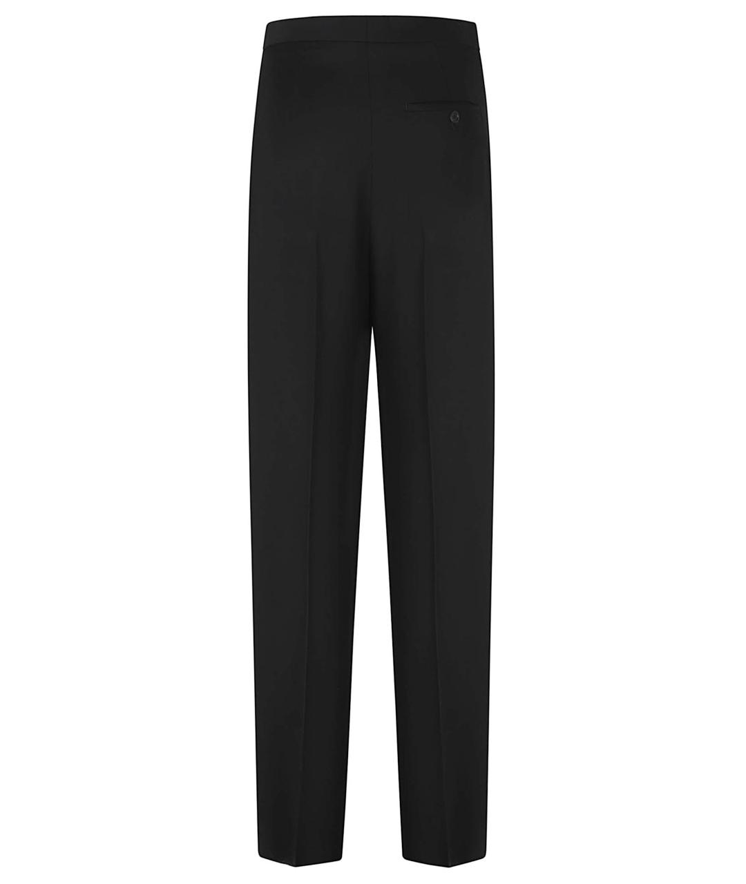 BALENCIAGA Черные шерстяные прямые брюки, фото 3