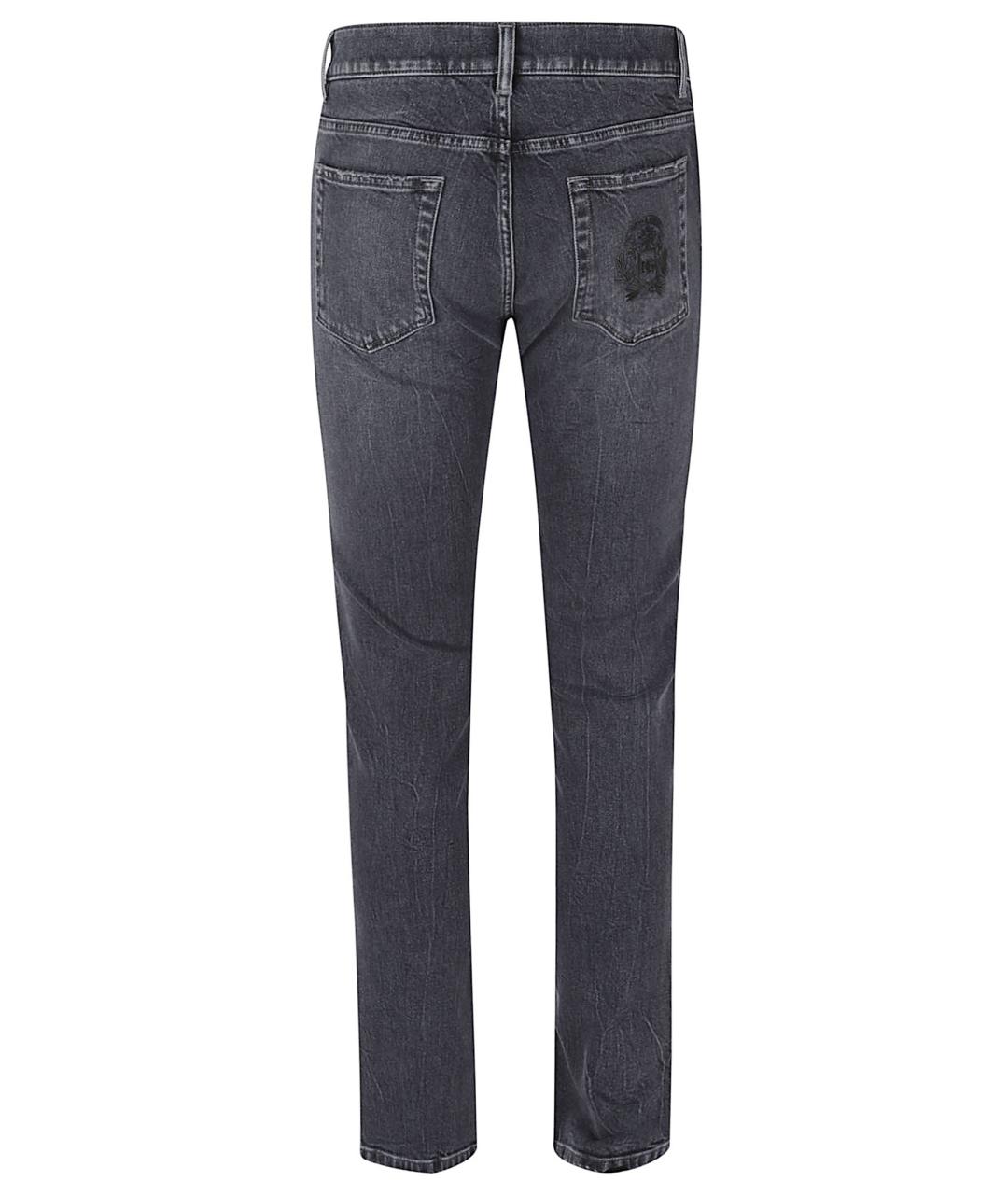 DOLCE&GABBANA Серые хлопко-эластановые джинсы скинни, фото 3