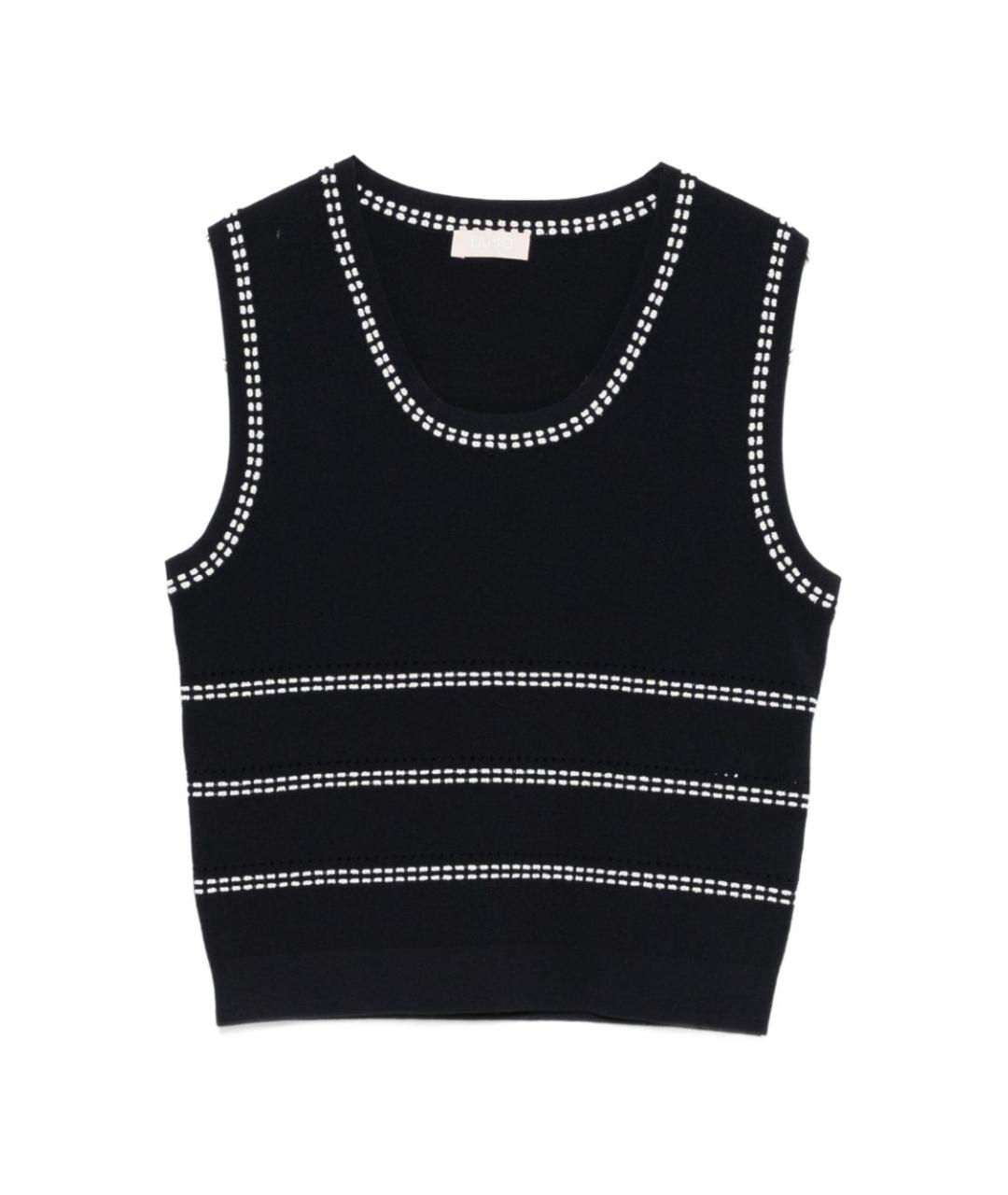 LIU JO Синяя вискозная жилетка, фото 1