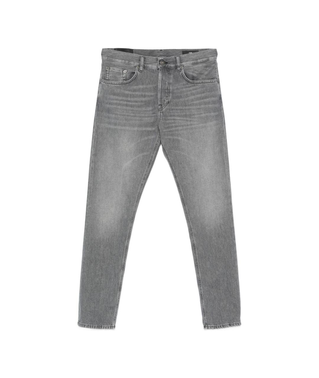 DONDUP Серые хлопковые прямые джинсы, фото 1