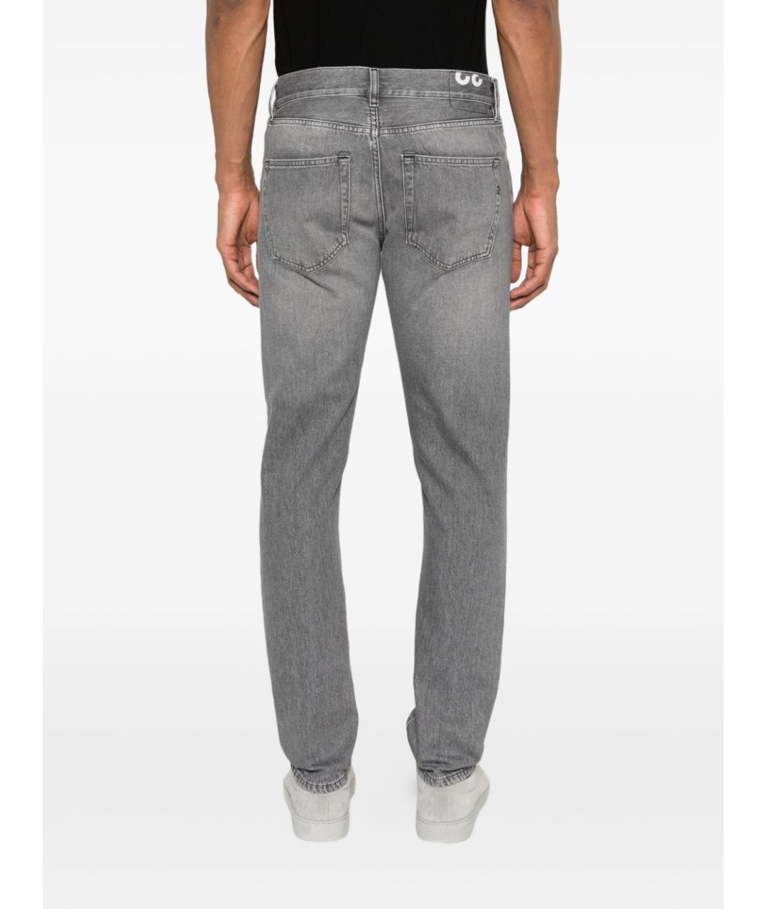 DONDUP Серые хлопковые прямые джинсы, фото 2