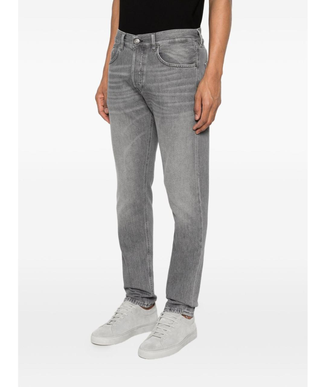 DONDUP Серые хлопковые прямые джинсы, фото 3