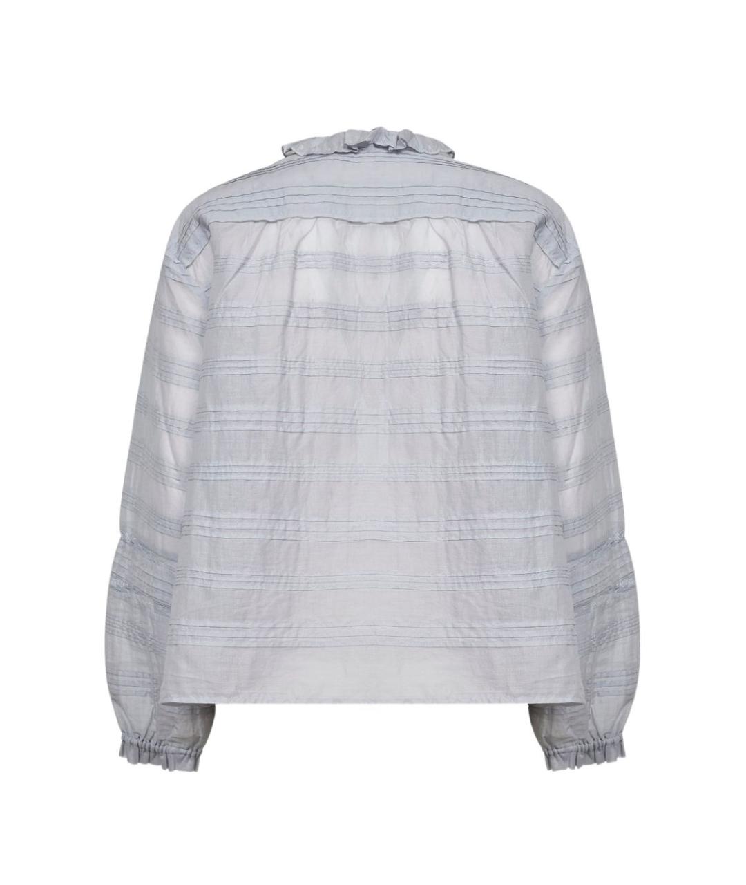 ISABEL MARANT ETOILE Голубая хлопковая рубашка, фото 2