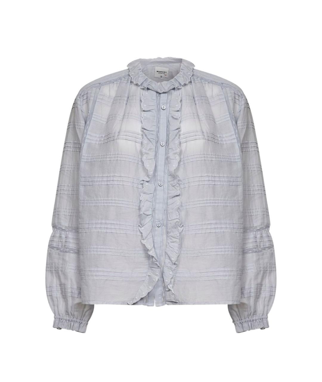 ISABEL MARANT ETOILE Голубая хлопковая рубашка, фото 1