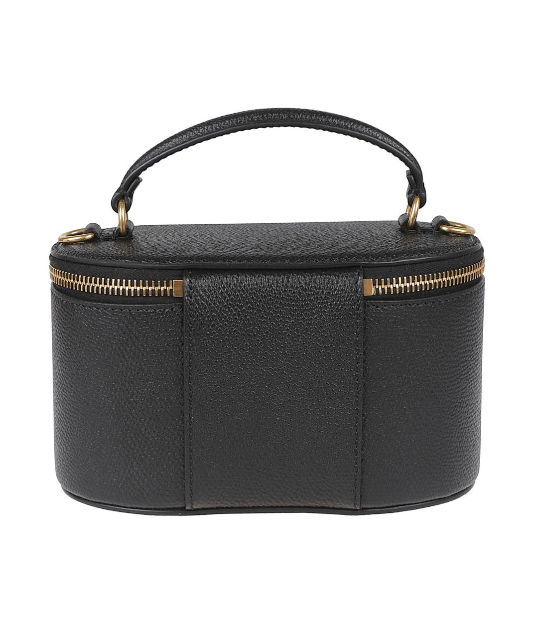 VALENTINO Черная кожаная сумка тоут, фото 2