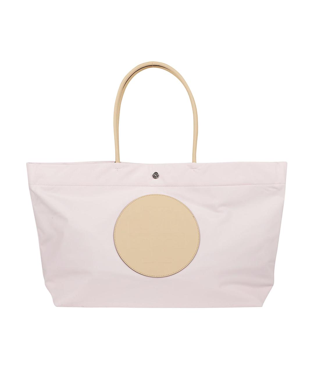 TORY BURCH Розовая тканевая сумка тоут, фото 1