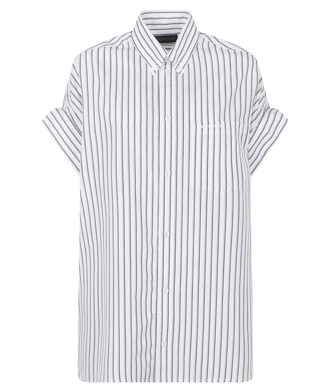 BALENCIAGA Белая хлопковая рубашка, фото 1