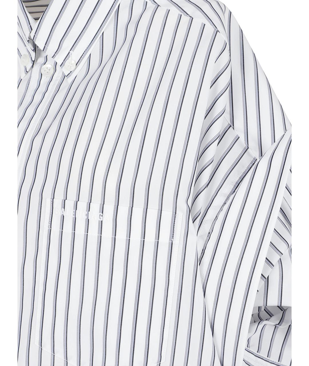 BALENCIAGA Белая хлопковая рубашка, фото 3