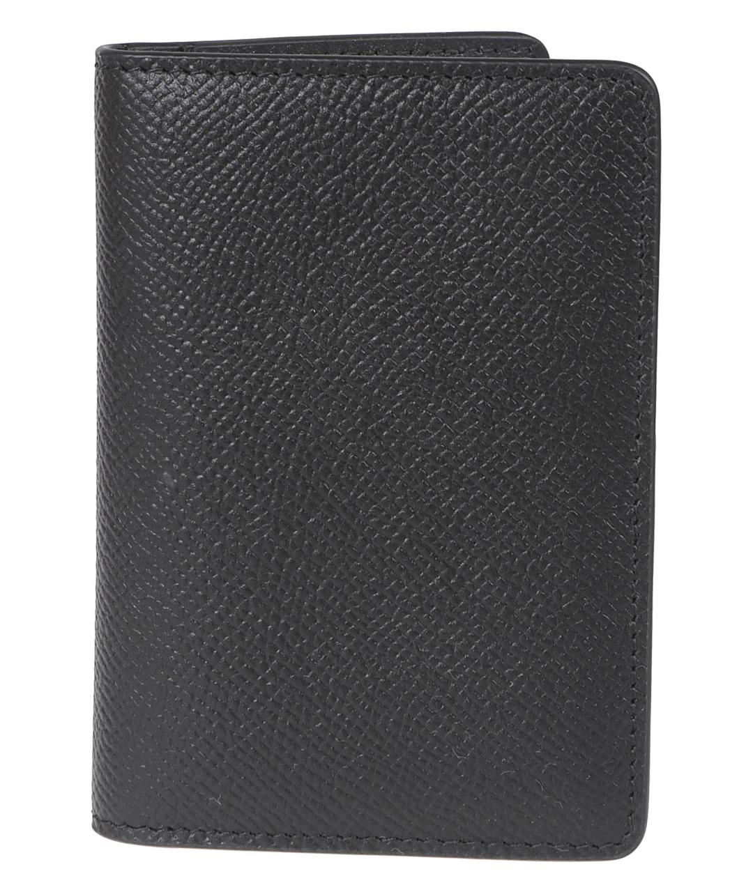 MAISON MARGIELA Черный кожаный кардхолдер, фото 1