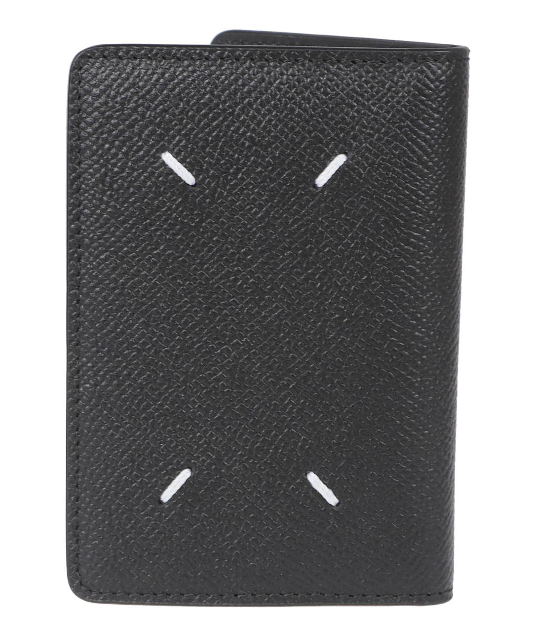 MAISON MARGIELA Черный кожаный кардхолдер, фото 2