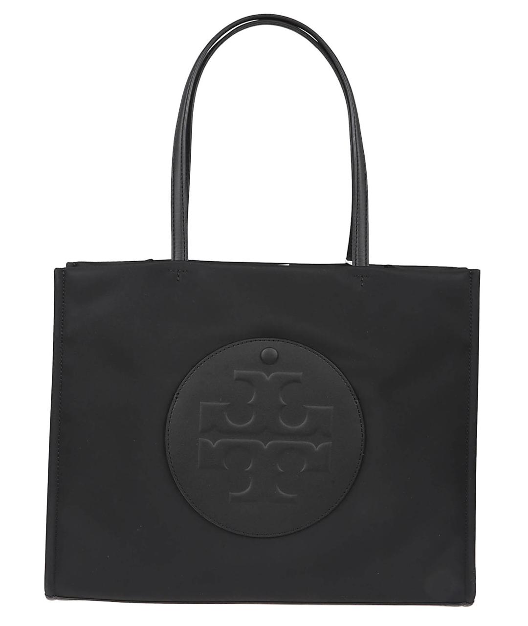 TORY BURCH Черная тканевая сумка тоут, фото 1