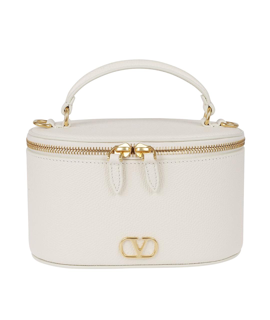 VALENTINO Белая кожаная сумка тоут, фото 1