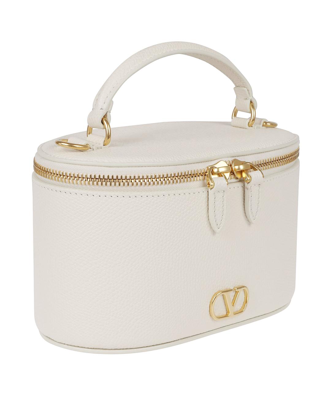 VALENTINO Белая кожаная сумка тоут, фото 3