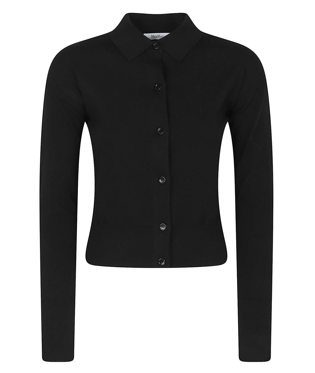 MAX MARA Черный шерстяной кардиган, фото 1