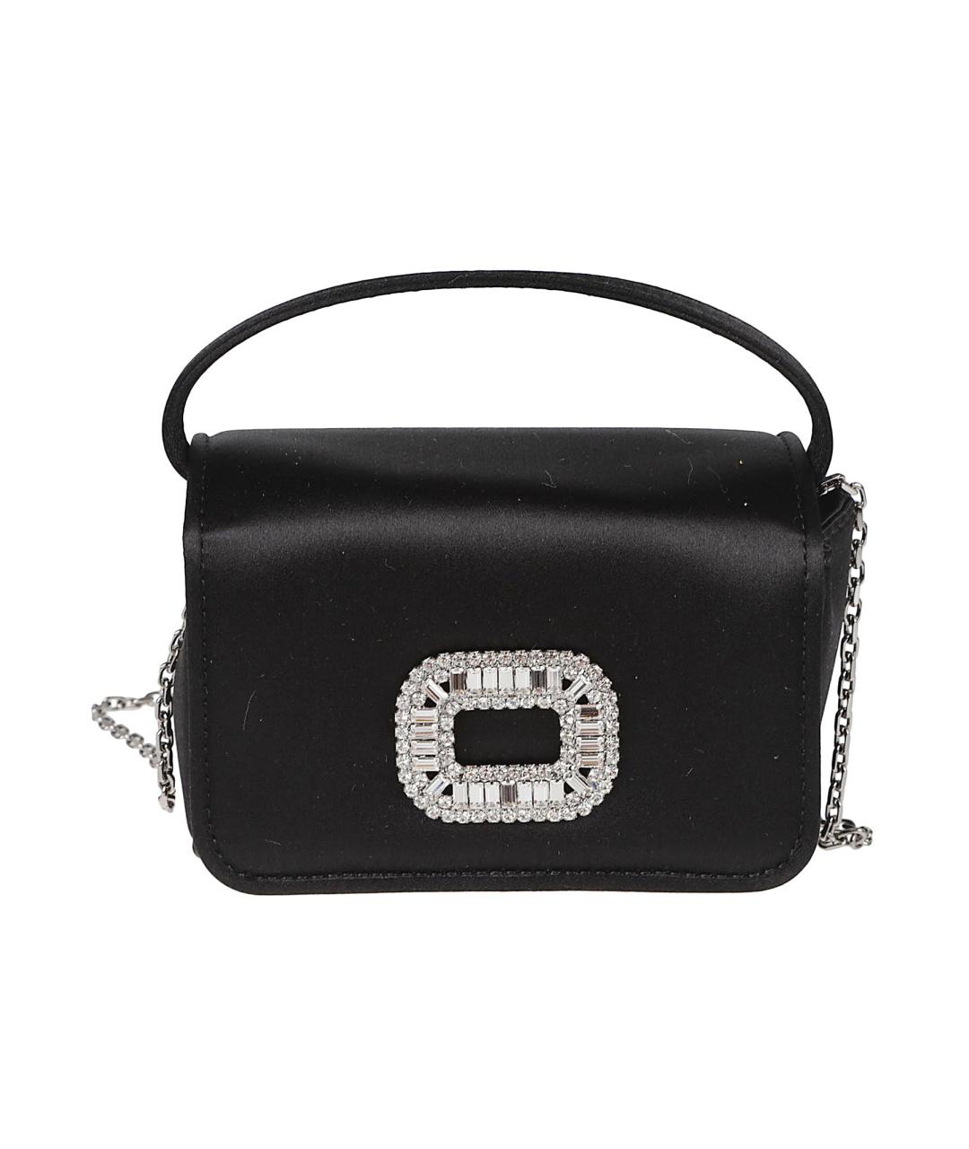 ROGER VIVIER Черная тканевая сумка через плечо, фото 1