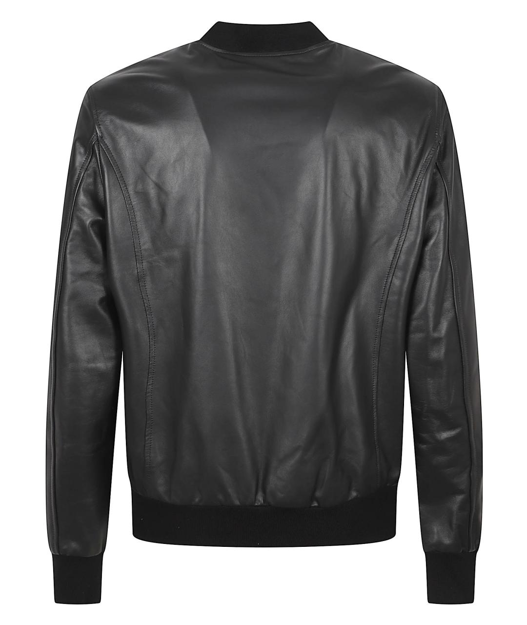 PHILIPP PLEIN Черная кожаная куртка, фото 3