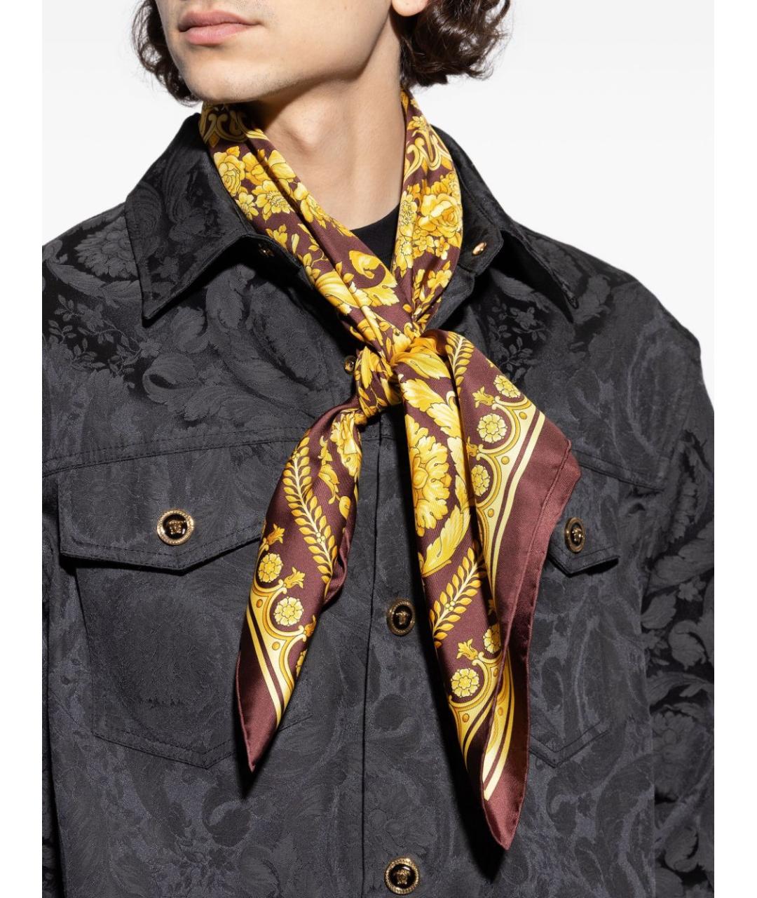 VERSACE Мульти шелковый платок, фото 4