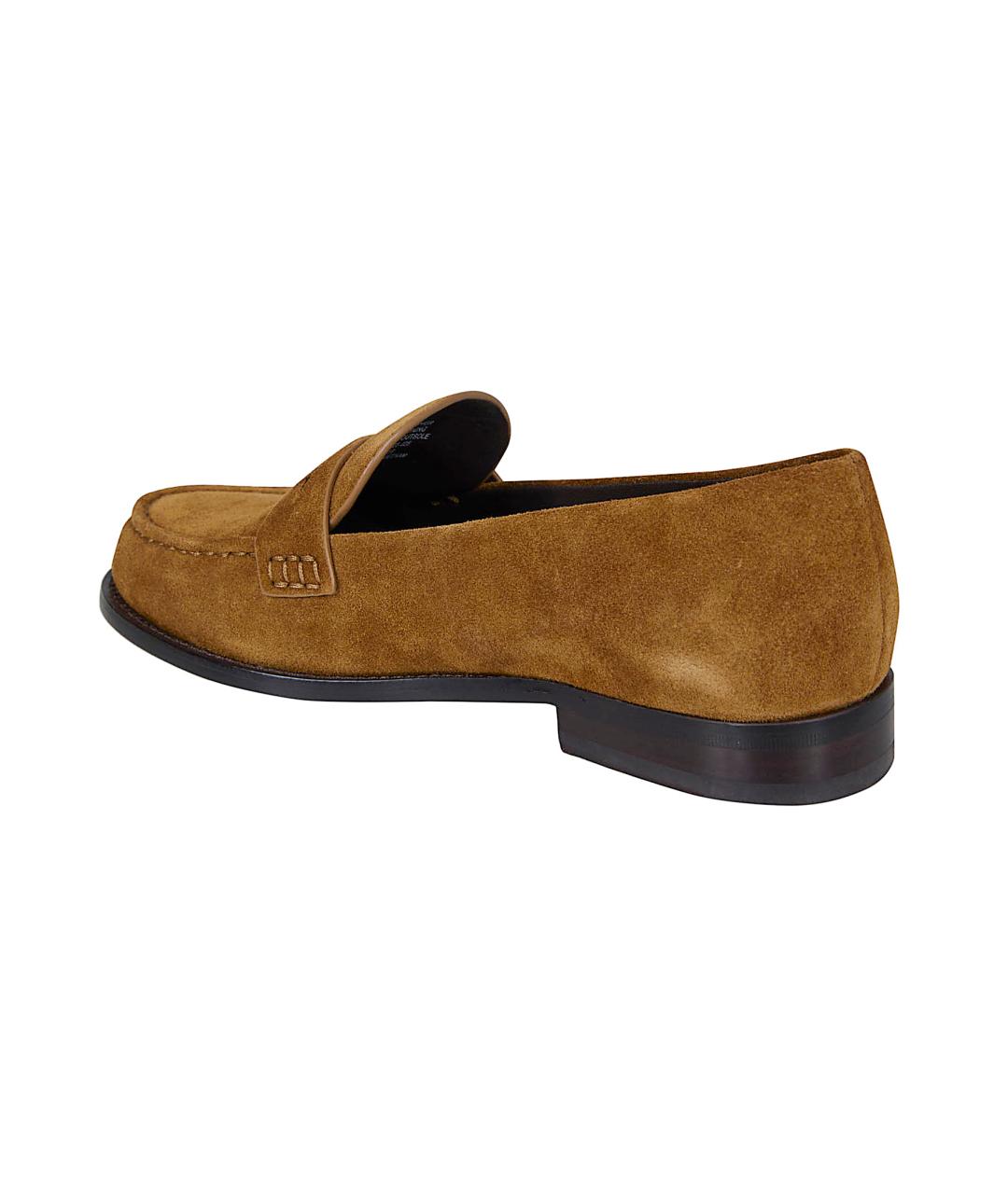 TORY BURCH Коричневые замшевые лоферы, фото 3