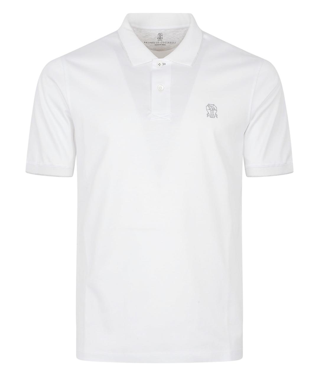 BRUNELLO CUCINELLI Белая хлопковая футболка, фото 1