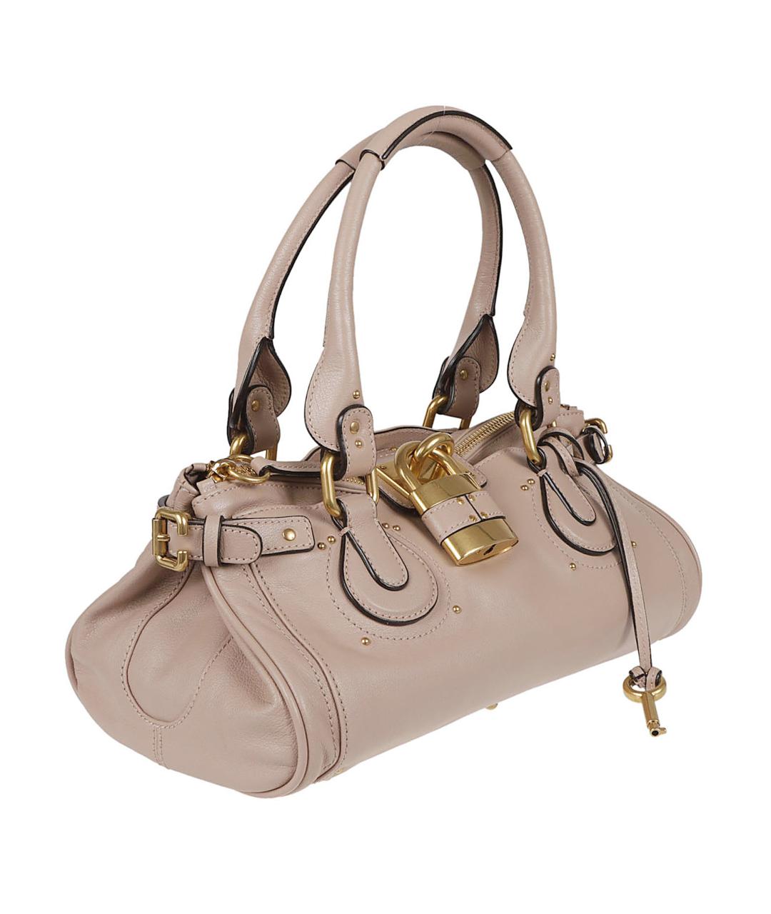 CHLOE Розовая кожаная сумка тоут, фото 3