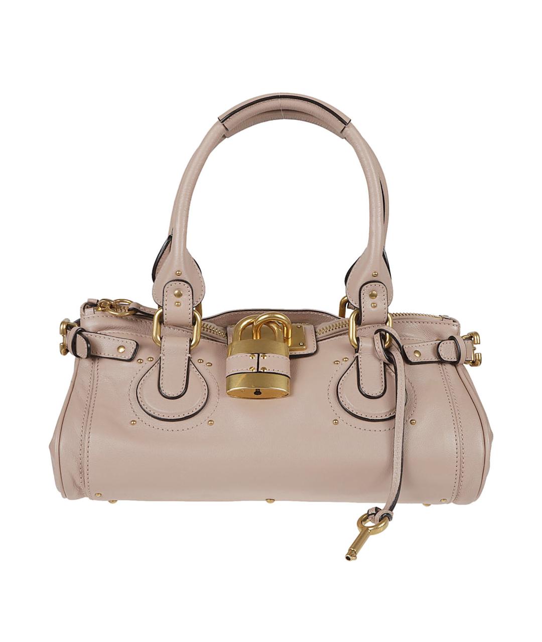CHLOE Розовая кожаная сумка тоут, фото 1