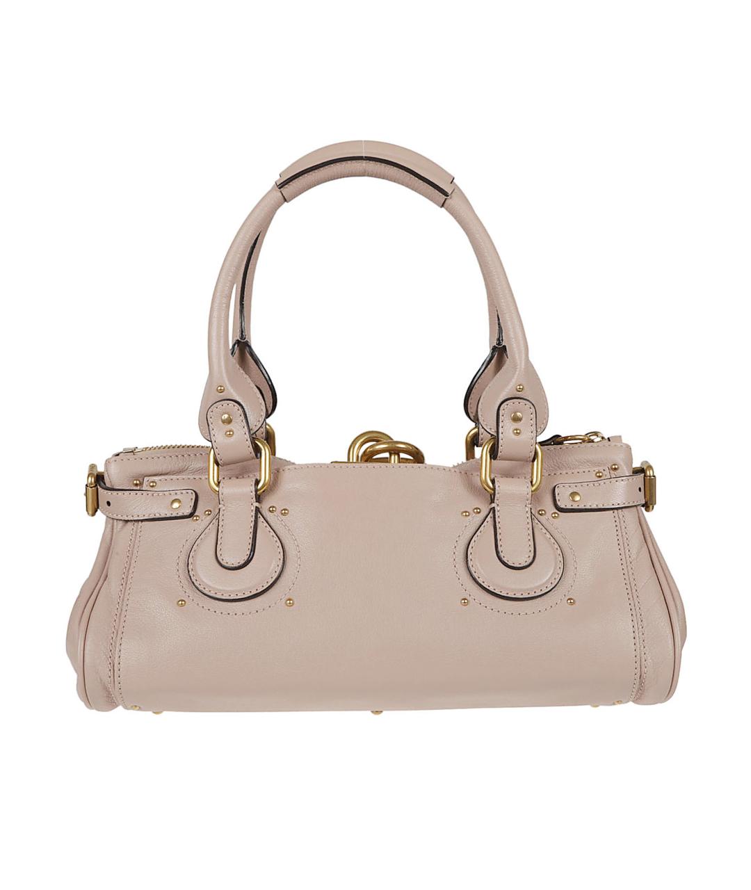 CHLOE Розовая кожаная сумка тоут, фото 2