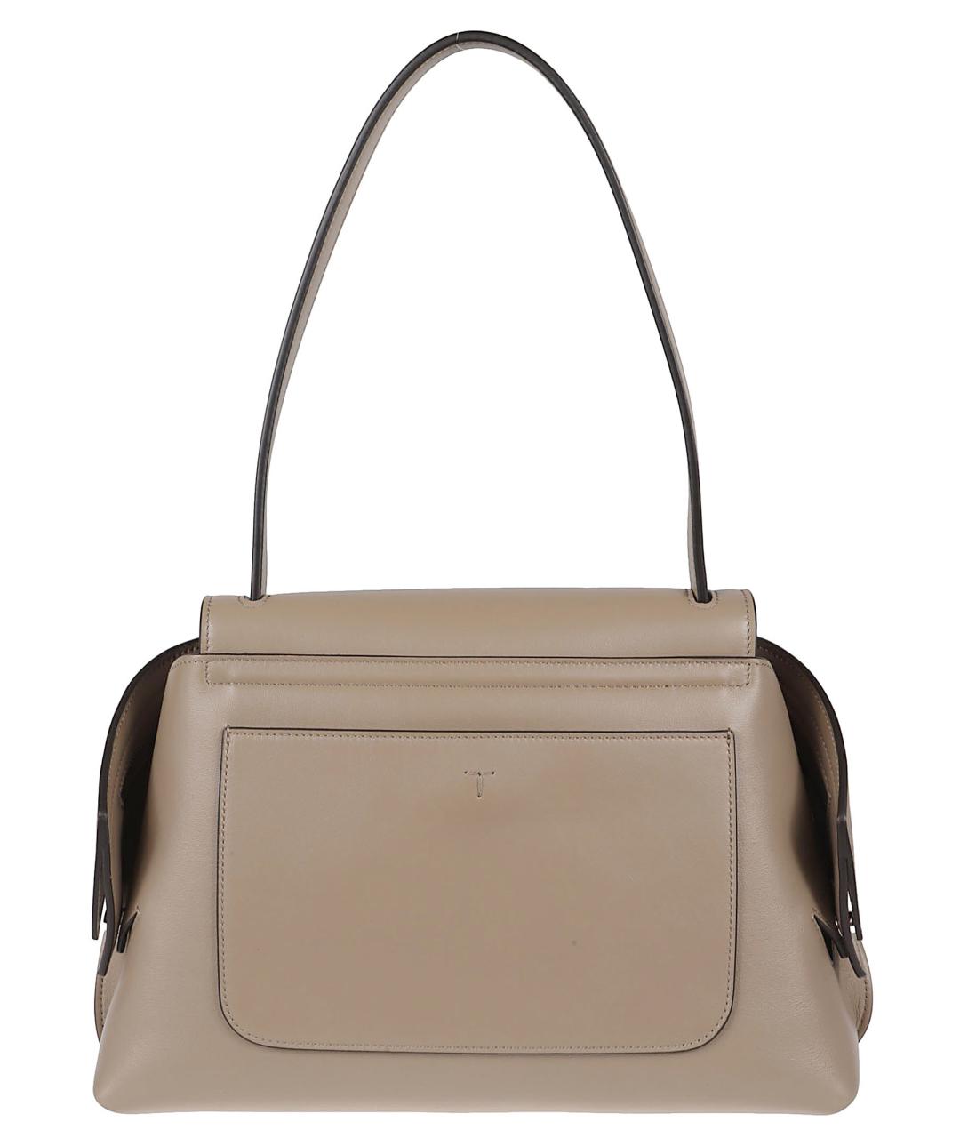 TOD'S Бежевая кожаная сумка тоут, фото 2