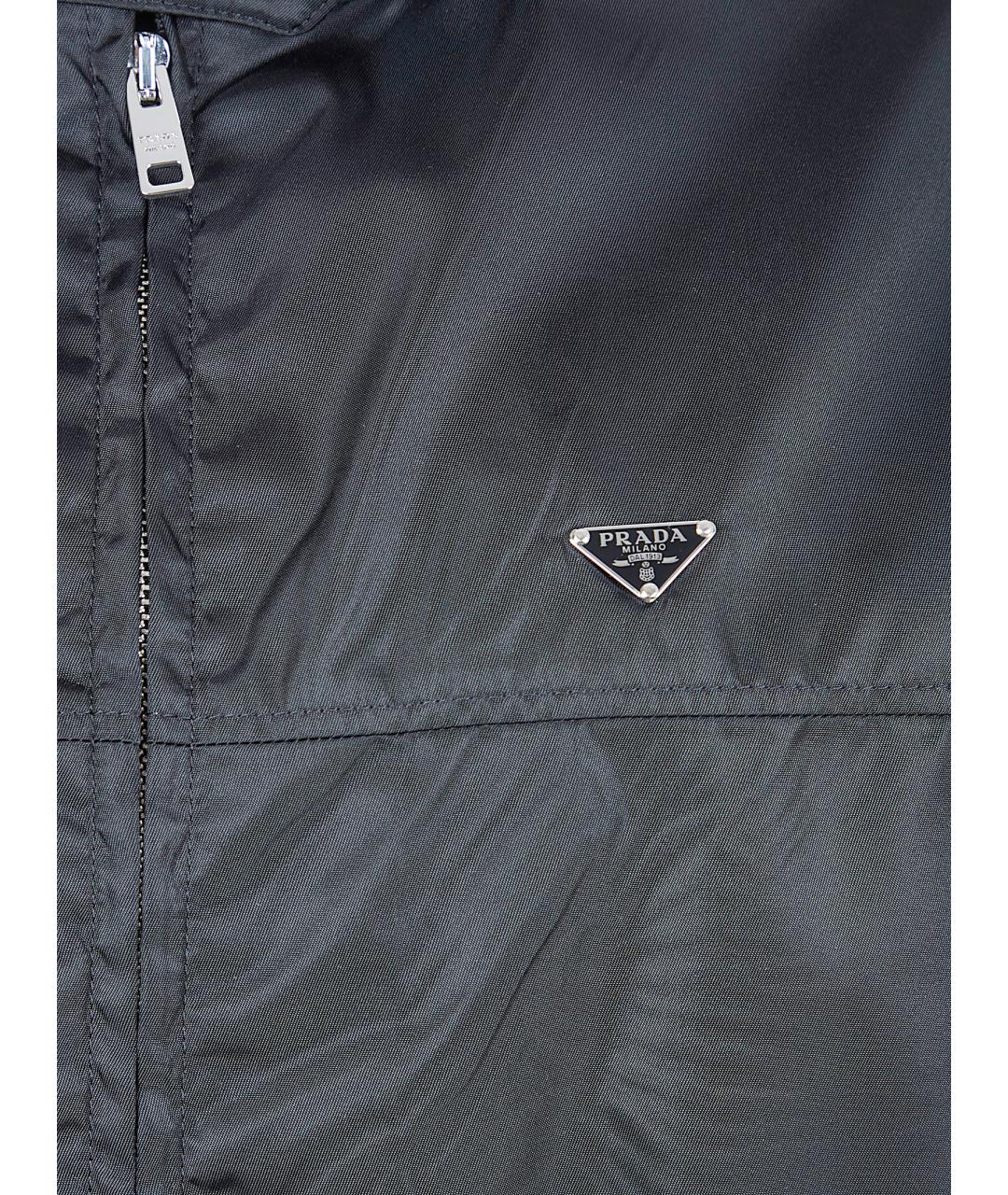 PRADA Черная полиамидовая куртка, фото 3