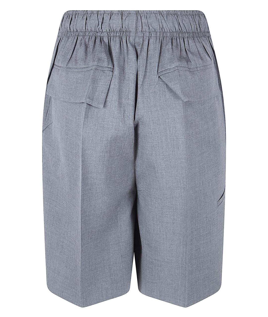 PRADA Серые шерстяные шорты, фото 2