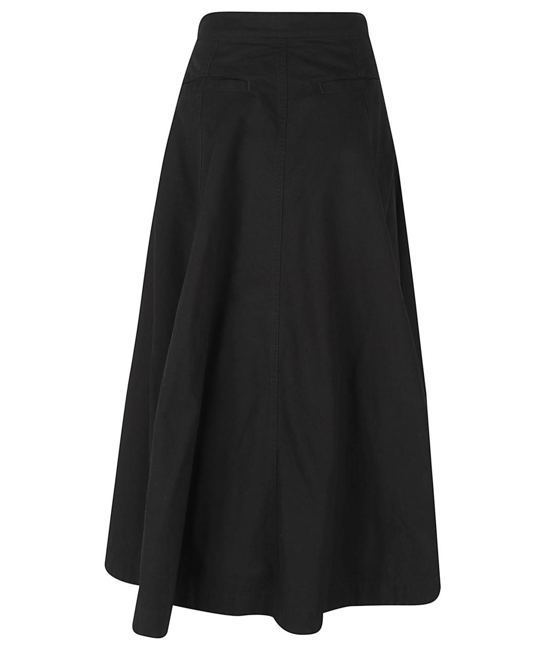 BALENCIAGA Черная хлопковая юбка макси, фото 3