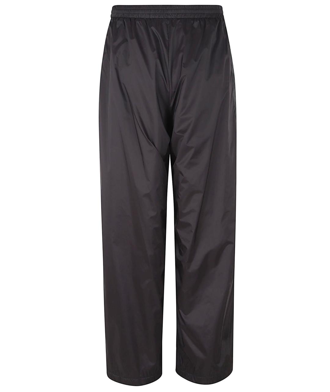 BALENCIAGA Черные полиамидовые повседневные брюки, фото 3