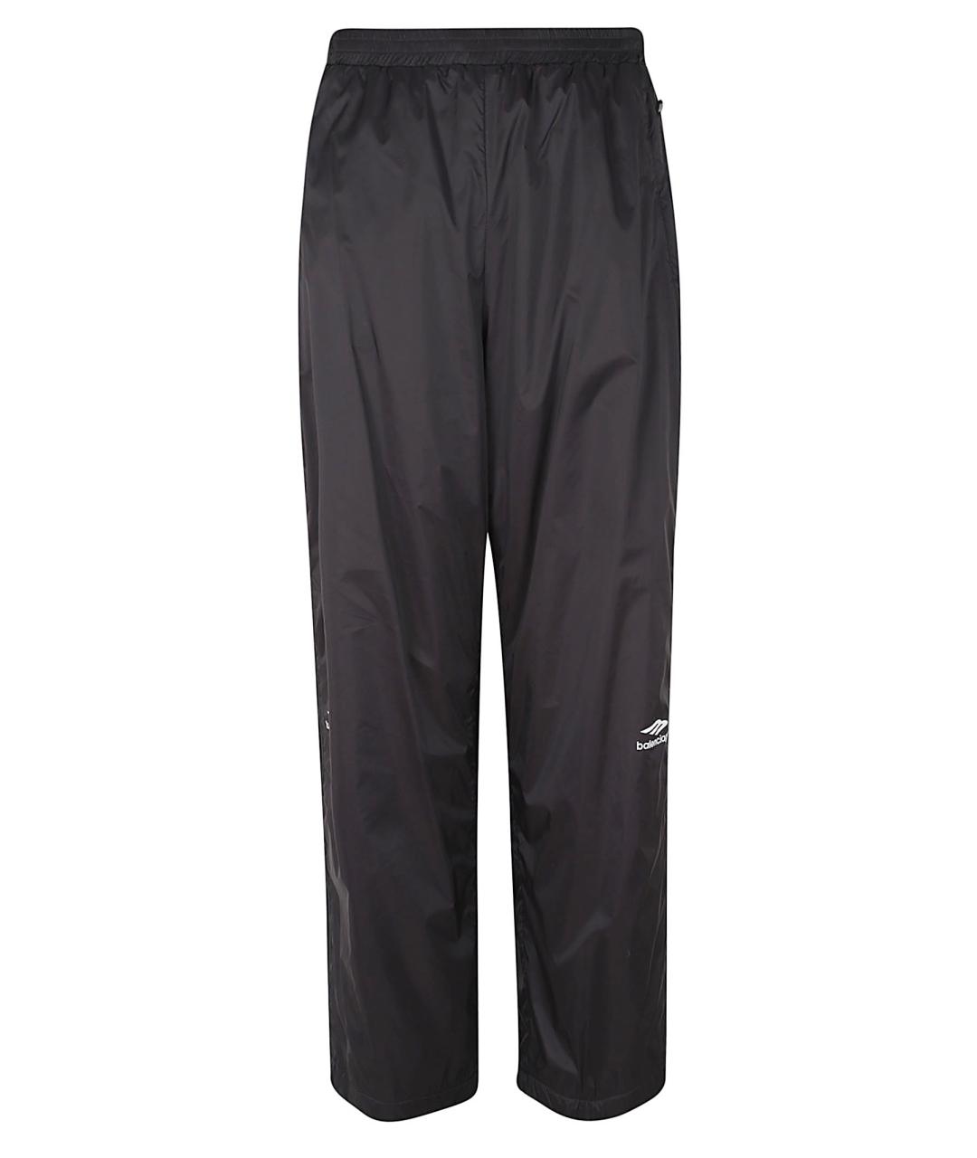 BALENCIAGA Черные полиамидовые повседневные брюки, фото 1