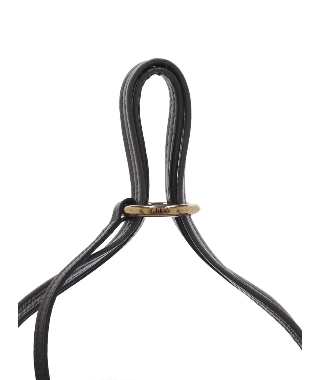 CHLOE Серая кожаная сумка тоут, фото 6