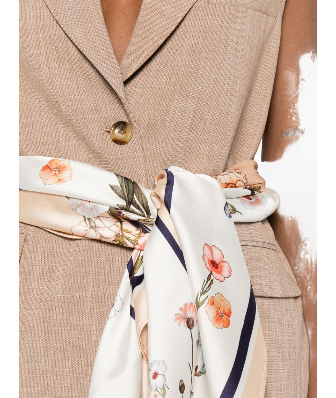 LIU JO Бежевый вискозный жилет, фото 3