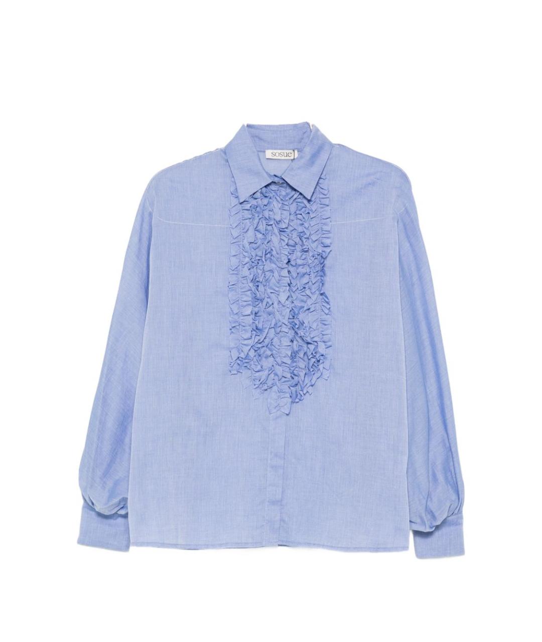 SOSUE Синяя хлопковая рубашка, фото 1