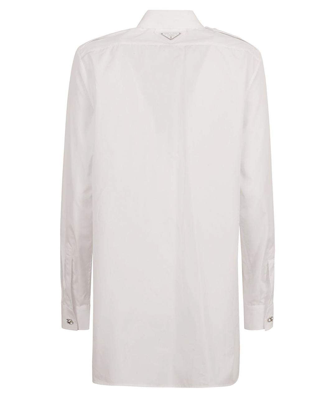 PRADA Белая хлопковая рубашка, фото 3
